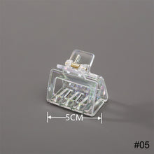 Load image into Gallery viewer, Women Laser Colorful Transparent Hair Clip Fashion All-match Simple Hair Clip Hairpin Hair Accessories
