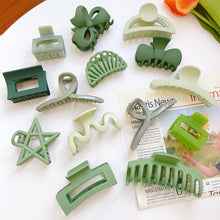 Load image into Gallery viewer, Green Hair Clip Hairpin Acrylic Simple Headgear Hair Clip Hairpin Temperament All-match Hair Accessories
