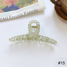 Load image into Gallery viewer, Green Hair Clip Hairpin Acrylic Simple Headgear Hair Clip Hairpin Temperament All-match Hair Accessories
