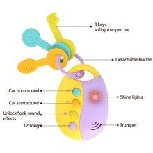 Load image into Gallery viewer, Baby Toy Musical Car Key Vocal Remote Car Voices Pretend Play Educational Toys For Children Newborn Music Toys
