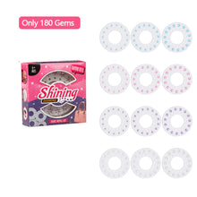 Load image into Gallery viewer, 180 Gems Kit Shining Diamond Hair Decoration Stapler Machine Girls Hair Makeup Play Rhinestone Ornament Machine Jewel Toy
