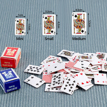 Load image into Gallery viewer, Mini Poker Playing Cards Random Funny Models Poler Cute Miniature Games 1:12 Doll Toys Decorative Dollhouse Accessories
