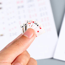Load image into Gallery viewer, Mini Poker Playing Cards Random Funny Models Poler Cute Miniature Games 1:12 Doll Toys Decorative Dollhouse Accessories
