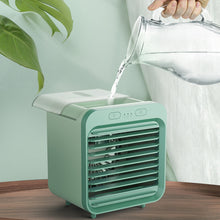 Load image into Gallery viewer, Mini Air Conditioner Air Cooler Fan USB Chargeable Portable Air Conditioner 3 Gear Air Cooling Fan Office Desktop Fan
