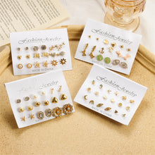 Load image into Gallery viewer, Creative Simple Stud Earrings Set Cute Elephant Pearl Earrings Fashion Temperament Earrings Jewelry Accessories
