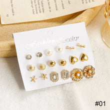 Load image into Gallery viewer, Creative Simple Stud Earrings Set Cute Elephant Pearl Earrings Fashion Temperament Earrings Jewelry Accessories
