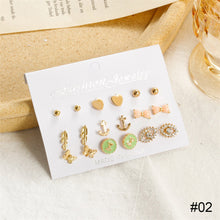 Load image into Gallery viewer, Creative Simple Stud Earrings Set Cute Elephant Pearl Earrings Fashion Temperament Earrings Jewelry Accessories
