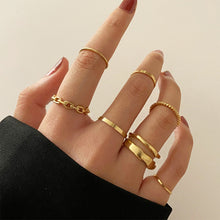Load image into Gallery viewer, Personalized Simple Ring Set Creative Joint Ring Stacking Ring Temperament Jewelry Accessories Gift
