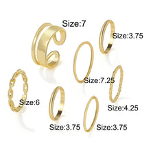 Load image into Gallery viewer, Personalized Simple Ring Set Creative Joint Ring Stacking Ring Temperament Jewelry Accessories Gift
