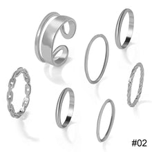 Load image into Gallery viewer, Personalized Simple Ring Set Creative Joint Ring Stacking Ring Temperament Jewelry Accessories Gift
