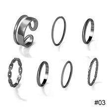 Load image into Gallery viewer, Personalized Simple Ring Set Creative Joint Ring Stacking Ring Temperament Jewelry Accessories Gift

