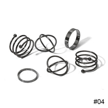 Load image into Gallery viewer, Personalized Simple Ring Set Creative Joint Ring Stacking Ring Temperament Jewelry Accessories Gift
