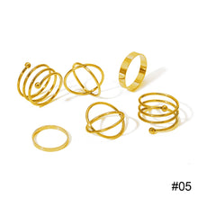 Load image into Gallery viewer, Personalized Simple Ring Set Creative Joint Ring Stacking Ring Temperament Jewelry Accessories Gift
