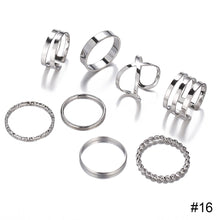 Load image into Gallery viewer, Personalized Simple Ring Set Creative Joint Ring Stacking Ring Temperament Jewelry Accessories Gift
