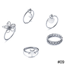 Load image into Gallery viewer, Creative Simple Retro Open Heart Ring Set Hollow Niche Design Ring Women Jewelry Accessories Gift
