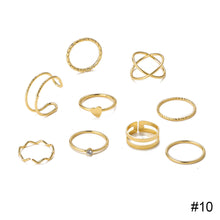 Load image into Gallery viewer, Creative Simple Retro Open Heart Ring Set Hollow Niche Design Ring Women Jewelry Accessories Gift
