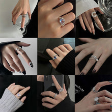Load image into Gallery viewer, Personalized Niche Design Ring Irregular Opening Adjustable Ring Plain Circle Texture Ring Jewelry Accessories
