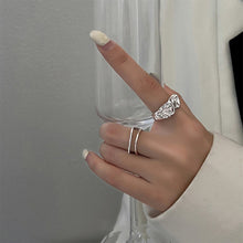 Load image into Gallery viewer, Personalized Niche Design Ring Irregular Opening Adjustable Ring Plain Circle Texture Ring Jewelry Accessories
