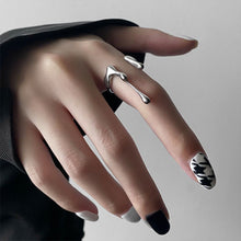 Load image into Gallery viewer, Personalized Niche Design Ring Irregular Opening Adjustable Ring Plain Circle Texture Ring Jewelry Accessories
