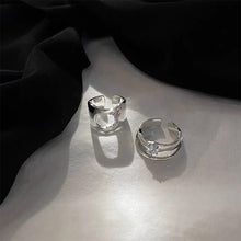Load image into Gallery viewer, Personalized Niche Design Ring Irregular Opening Adjustable Ring Plain Circle Texture Ring Jewelry Accessories
