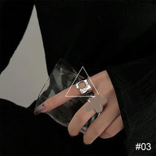 Load image into Gallery viewer, Personalized Niche Design Ring Irregular Opening Adjustable Ring Plain Circle Texture Ring Jewelry Accessories
