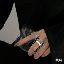 Load image into Gallery viewer, Personalized Niche Design Ring Irregular Opening Adjustable Ring Plain Circle Texture Ring Jewelry Accessories
