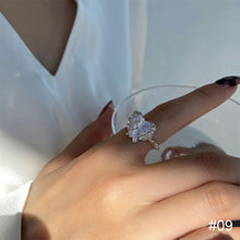Load image into Gallery viewer, Personalized Niche Design Ring Irregular Opening Adjustable Ring Plain Circle Texture Ring Jewelry Accessories
