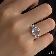 Load image into Gallery viewer, Personalized Niche Design Ring Irregular Opening Adjustable Ring Plain Circle Texture Ring Jewelry Accessories
