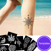 Load image into Gallery viewer, Three-layer Hollow Adhesive Tattoo Inkjet Template Decal Temporary Body Art Tattoo Template Sticker for Women Men
