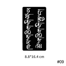 Load image into Gallery viewer, Three-layer Hollow Adhesive Tattoo Inkjet Template Decal Temporary Body Art Tattoo Template Sticker for Women Men
