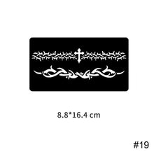 Load image into Gallery viewer, Three-layer Hollow Adhesive Tattoo Inkjet Template Decal Temporary Body Art Tattoo Template Sticker for Women Men
