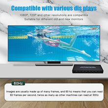 Load image into Gallery viewer, 4K HDMI Multiviewer 8x1 1080p Quad Screen Multi Viewer 8 in 1 seamless hdmi switcher Switch for PS4 DVD Camera PC To TV Monitor
