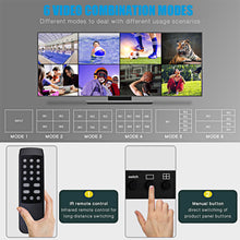 Load image into Gallery viewer, 4K HDMI Multiviewer 8x1 1080p Quad Screen Multi Viewer 8 in 1 seamless hdmi switcher Switch for PS4 DVD Camera PC To TV Monitor
