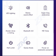 Load image into Gallery viewer, A18 Earphones Bluetooth Earbuds Gamer Headset Wireless Headphones Noise Reduction Earpiece Waterproof For Xiaomi Huawei Iphone
