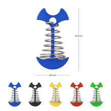 Load image into Gallery viewer, 5/10Pcs Tent Rope Buckle Adjustable Plank Floor Spring Fishbone Anchor Tent Pegs Awning Fixed Nails Camping Tent Hooks
