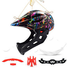 Load image into Gallery viewer, Full Face Detachable Multi-purpose Helmet Racing Bike Helmet Adjustable Kids Cycling Helmet MTB Road Mountain Bicycle Helmet
