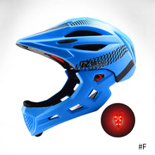 Load image into Gallery viewer, Full Face Detachable Multi-purpose Helmet Racing Bike Helmet Adjustable Kids Cycling Helmet MTB Road Mountain Bicycle Helmet
