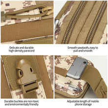 Load image into Gallery viewer, Tactical Molle Pouch Belt Waist Pack Bag Men Small Pocket Military Waist Pack Running Pouch Travel Camping Bags
