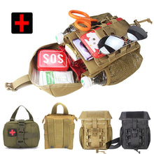 Load image into Gallery viewer, Outdoor Medical First Aid Kit Camping Survival Pouch Military EDC Tactical Bag Waist Belt Pack Hunting Vest Emergency Tools Pack
