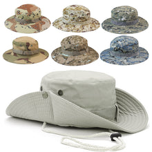 Load image into Gallery viewer, Men Camouflage Hat Tactical US Army Bucket Hats Military Panama Summer Cap Hunting Hiking Outdoor Camo Sun Caps
