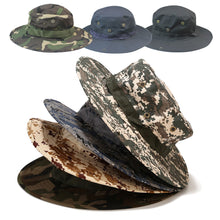 Load image into Gallery viewer, Men Camouflage Hat Tactical US Army Bucket Hats Military Panama Summer Cap Hunting Hiking Outdoor Camo Sun Caps
