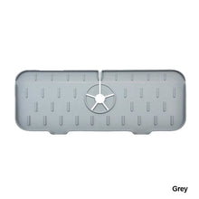 Load image into Gallery viewer, Silicone Faucet Mat Faucet Water Catcher Mat Kitchen Faucet Sink Splash Guard Sink Draining Pad Behind Faucet Drip Protector

