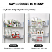 Load image into Gallery viewer, Refrigerator Storage Mesh Bag Hanging Household Classification Storage Bag Double Compartment Refrigerator Storage Hanging Bag
