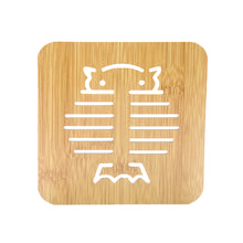 Load image into Gallery viewer, Wooden Coaster Cute Kitchen Fibre Wood Board Anti-heat Hot Pot Table Place Mat Coaster Anti Slip Pad
