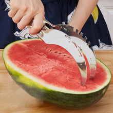 Load image into Gallery viewer, Multifunction Fruit Vegetable Tools Stainless Steel Watermelon Slicer Fruit Fast Cutter Kitchen Accessories Watermelon Knife
