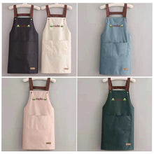 Load image into Gallery viewer, Kitchen Apron Household Oil-Proof Coffee Chef Hand Wipe Apron With Big Pocket Women Baking BBQ Accessories
