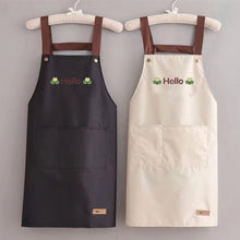 Load image into Gallery viewer, Kitchen Apron Household Oil-Proof Coffee Chef Hand Wipe Apron With Big Pocket Women Baking BBQ Accessories
