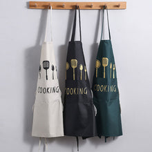 Load image into Gallery viewer, Waterproof Kitchen Apron Hand-wiping Oil-Proof Cooking Apron Chef Apron With Big Pocket Women Baking BBQ Accessories
