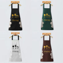 Load image into Gallery viewer, Waterproof Kitchen Apron Hand-wiping Oil-Proof Cooking Apron Chef Apron With Big Pocket Women Baking BBQ Accessories
