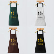 Load image into Gallery viewer, Waterproof Kitchen Apron Hand-wiping Oil-Proof Cooking Apron Chef Apron With Big Pocket Women Baking BBQ Accessories
